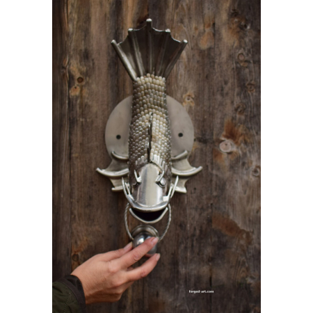 fish sculpture door knocker